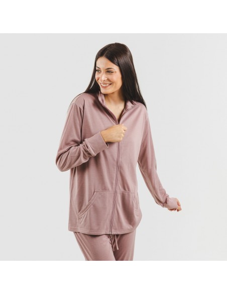 Conjunto desportivo de casaco mulher malva Conjunto desportivo de casaco mulher malva