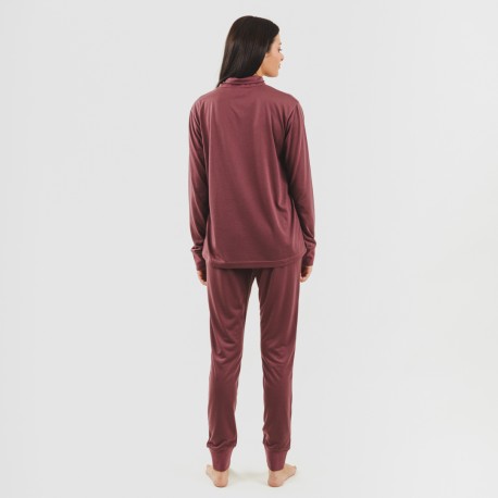 Conjunto desportivo de casaco mulher beringela