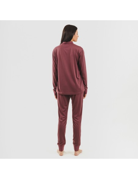 Conjunto desportivo de casaco mulher beringela Conjunto desportivo de casaco mulher beringela