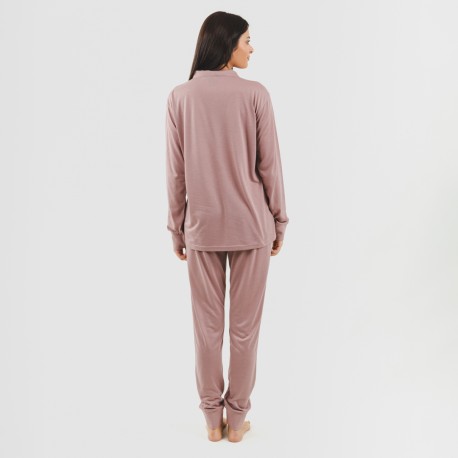 Conjunto desportivo de casaco mulher malva