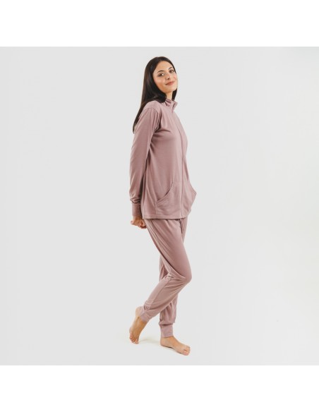 Conjunto desportivo de casaco mulher malva Conjunto desportivo de casaco mulher malva