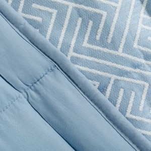 Colcha jacquard chenilla Elvira azul índigo - 120gr 2