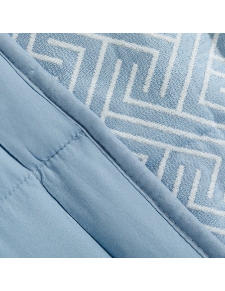 Colcha jacquard chenilla Elvira azul índigo - 120gr