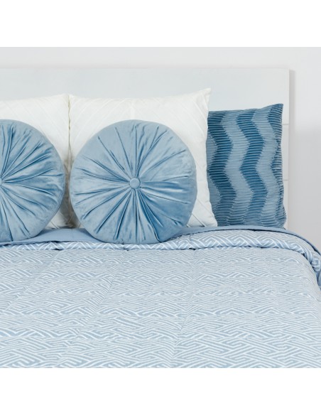 Colcha jacquard chenilla Elvira azul índigo - 120gr