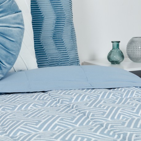 Colcha jacquard chenilla Elvira azul índigo - 120gr