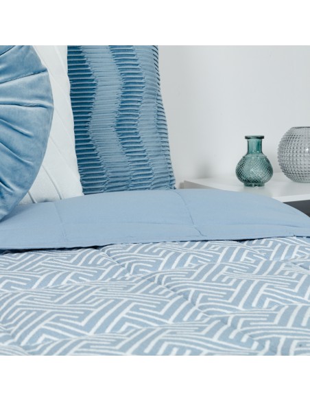 Colcha jacquard chenilla Elvira azul índigo - 120gr