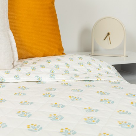 Colcha bouti Spring verde tiffany