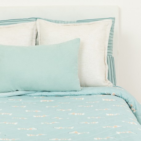 Colcha bouti Ponder verde azulado