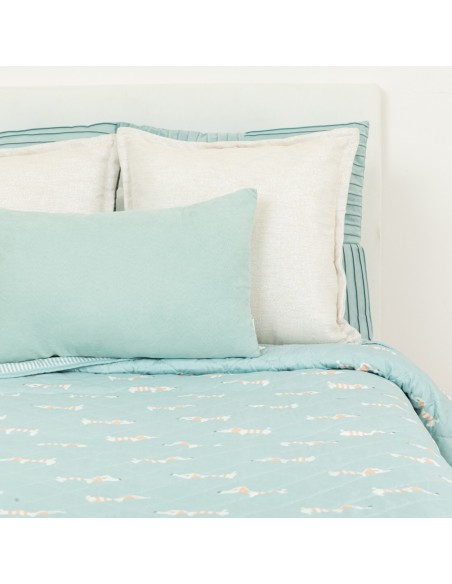 Colcha bouti Ponder verde azulado
