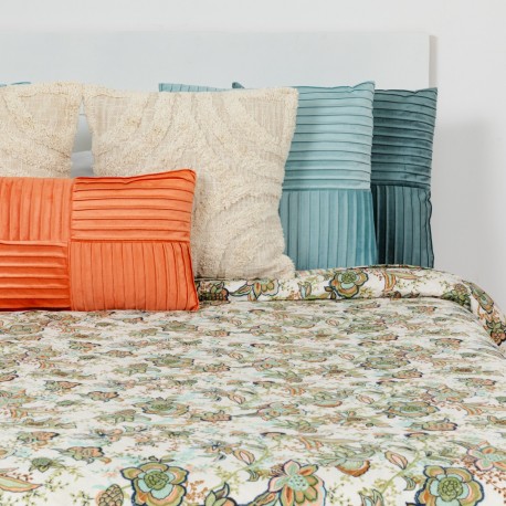 Colcha bouti Estefania verde caça