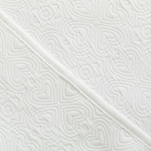 Colcha duplo tecido jacquard Capri branco 2
