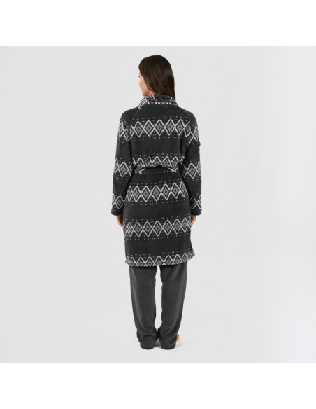 Roupão coral Andros cinza