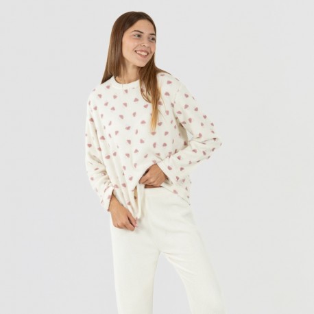 Pijama coral Ellen natural pijama-coralina