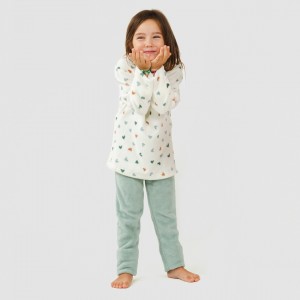 Pijama coral criança Julie verde tiffany 2
