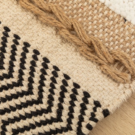 Tapete algodão jute Holdem arena - preto