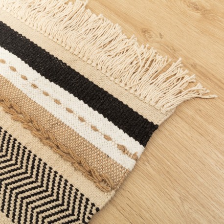 Tapete algodão jute Holdem arena - preto