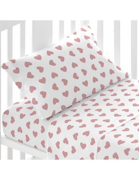 Jogo de lençóis algodão Praga malva rosa cama bebé jogos-de-lencois-para-bebe