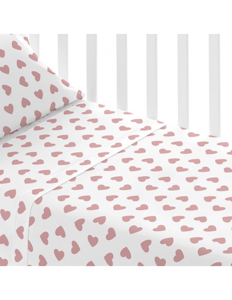 Jogo de lençóis algodão Praga malva rosa cama bebé jogos-de-lencois-para-bebe