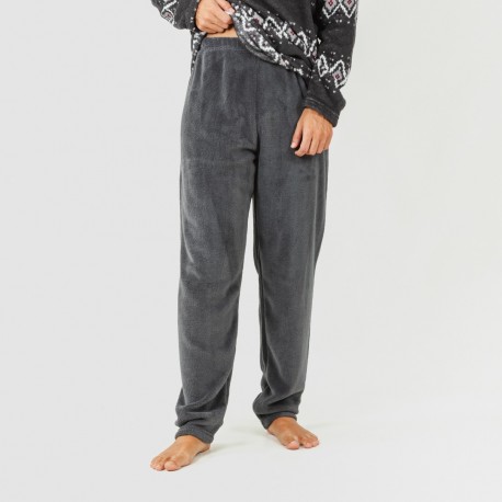 Pijama coral homem Andros cinza