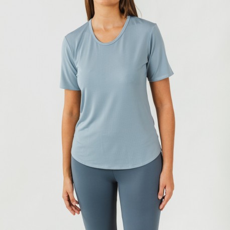 Conjunto desportivo de legging mulher azul claro/escuro