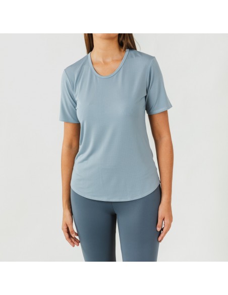 Conjunto desportivo de legging mulher azul claro/escuro Conjunto desportivo de legging mulher azul claro/escuro