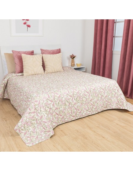 Colcha bouti Nora malva rosa Colcha bouti Nora malva rosa