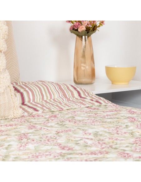 Colcha bouti Nora malva rosa Colcha bouti Nora malva rosa