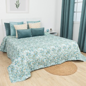 Colcha bouti Taylor azul indigo