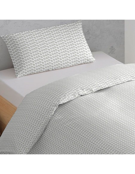 Capa de edredão algodão percal Diana verde tiffany