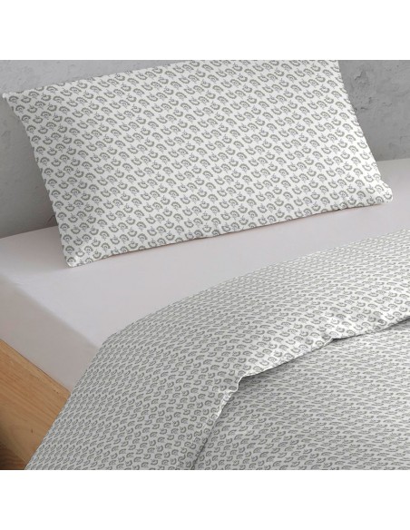 Capa de edredão algodão percal Diana verde tiffany