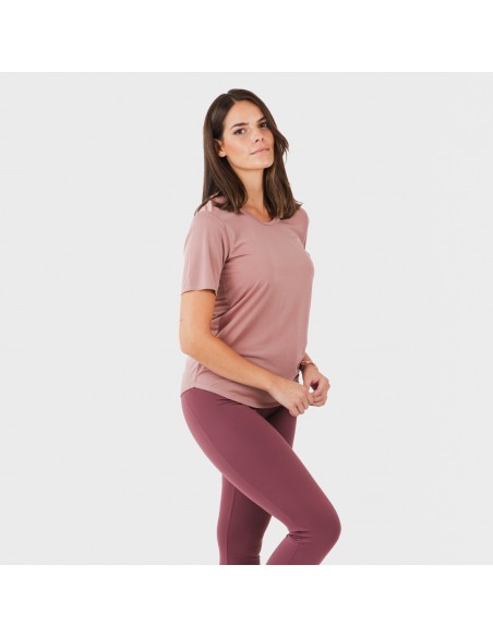 Conjunto desportivo de legging mulher malva - beringela