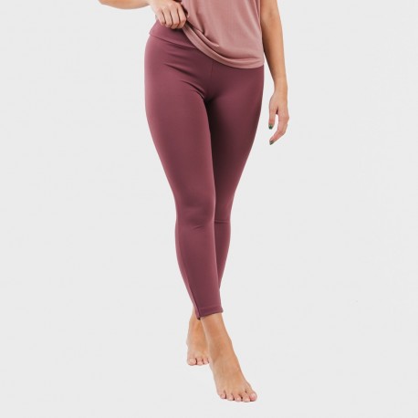 Conjunto desportivo de legging mulher malva - beringela