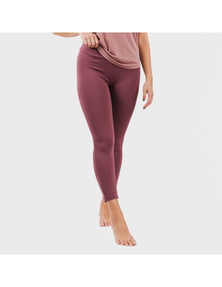 Conjunto desportivo de legging mulher malva - beringela