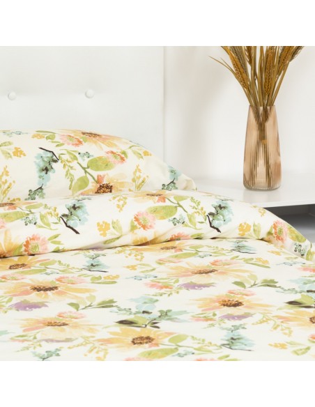 Capa de edredão algodão percal August natural