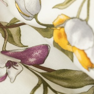 Capa de edredão algodão percal Magnolio natural 2