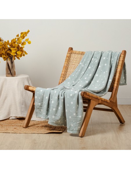 Manta coral Cosmo verde tiffany