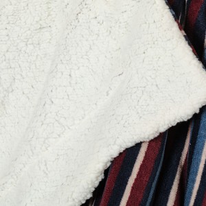 Manta sherpa Raya Detroit azul marinho 2