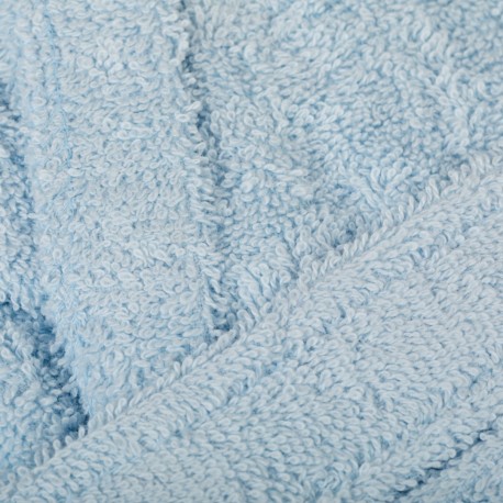 Roupão de banho com capuz azul celeste 450gr Unisex
