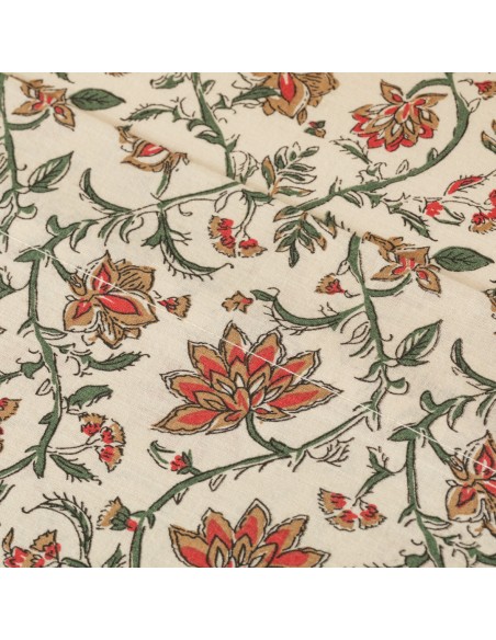 Jogo de lençóis algodão Isabel cor telha