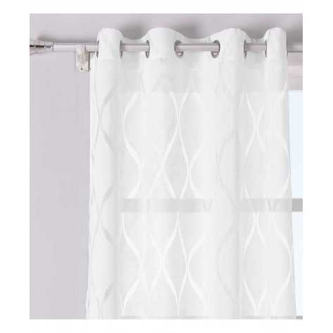 Cortina Burnout Solea Branca cortinas-transparentes