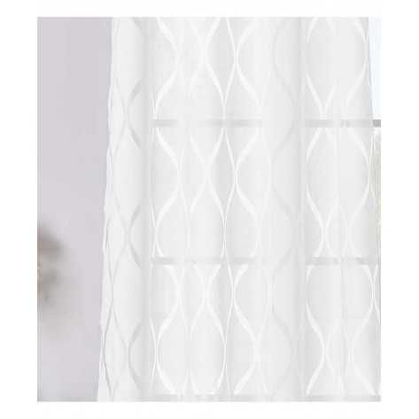Cortina Burnout Solea Branca cortinas-transparentes