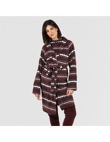 Roupão coral Cronos bordeaux