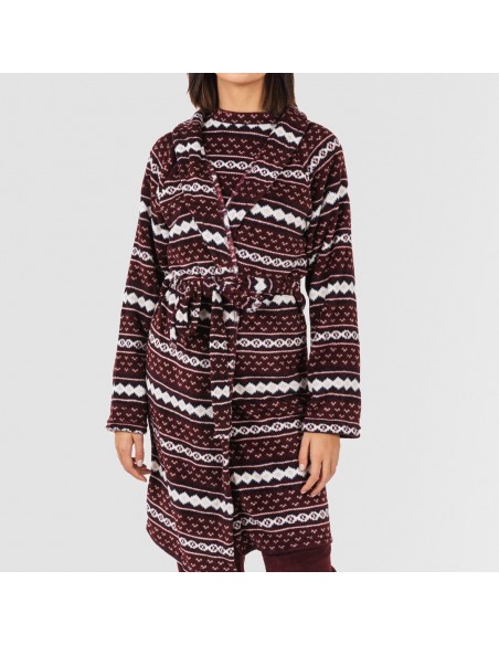 Roupão coral Cronos bordeaux