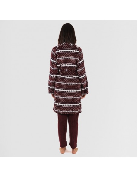 Roupão coral Cronos bordeaux