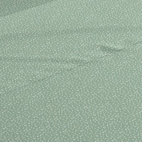 Jogo de lençóis algodão Amalia verde caça