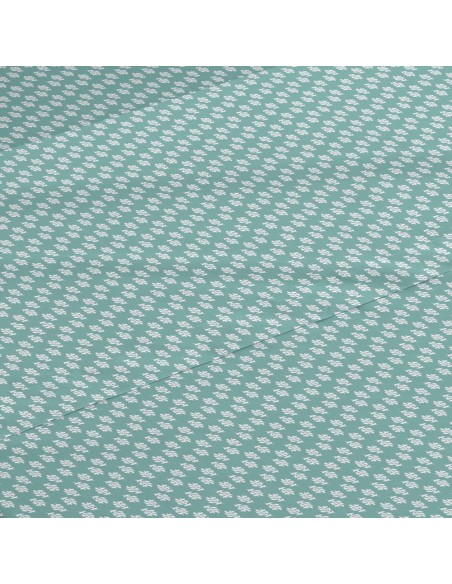 Jogo de lençóis algodão Tiara azul indigo lencois-100-algodao