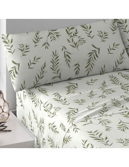 Jogo de lençóis algodão Caliope verde Jogo de lençóis algodão Caliope verde