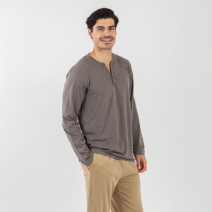 Pijama comprido homem com botões topo - arena 2