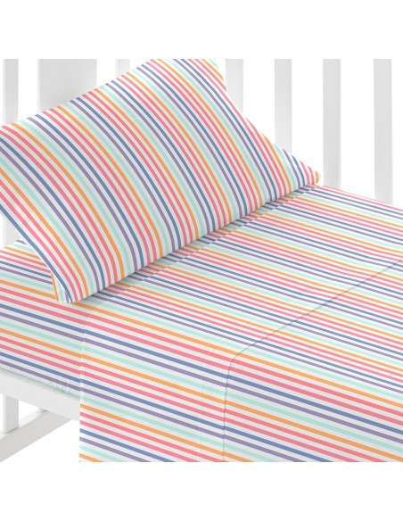 Jogo de lençóis algodão Raya Praga cama bebé Jogo de lençóis algodão Raya Praga cama bebé