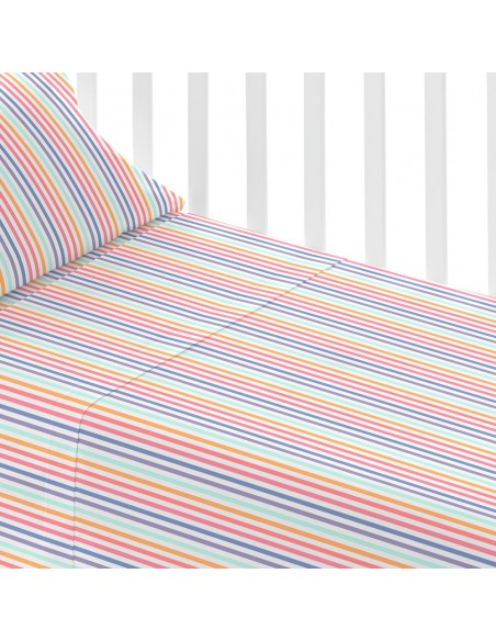 Jogo de lençóis algodão Raya Praga cama bebé Jogo de lençóis algodão Raya Praga cama bebé